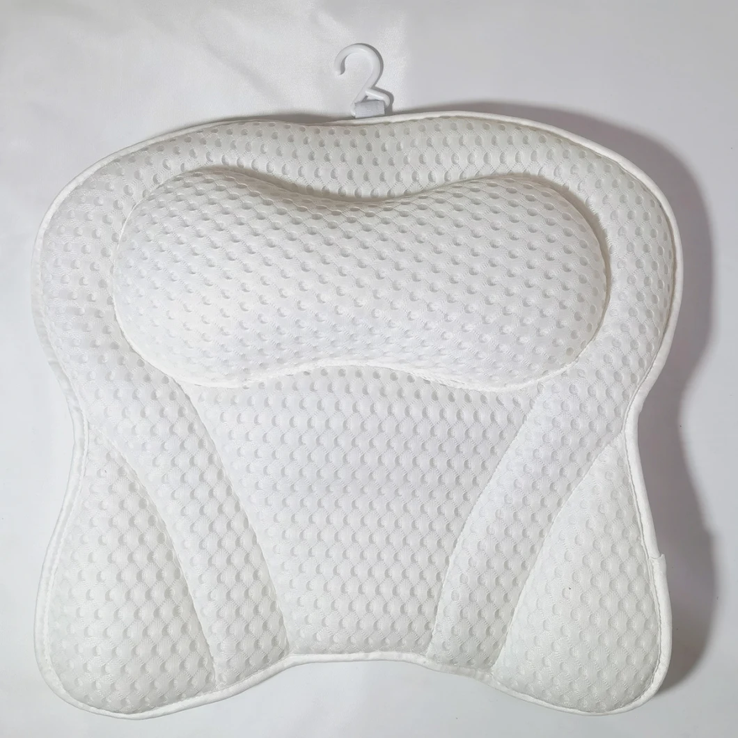 Home Back Neck Support Bathtub SPA Hot Tub Suction Cups Luxury Waterproof Comfort 3D Air Mesh Bath Pillow