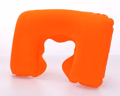 Almohada inflable del transporte aéreo del PVC flocado para el regalo promocional