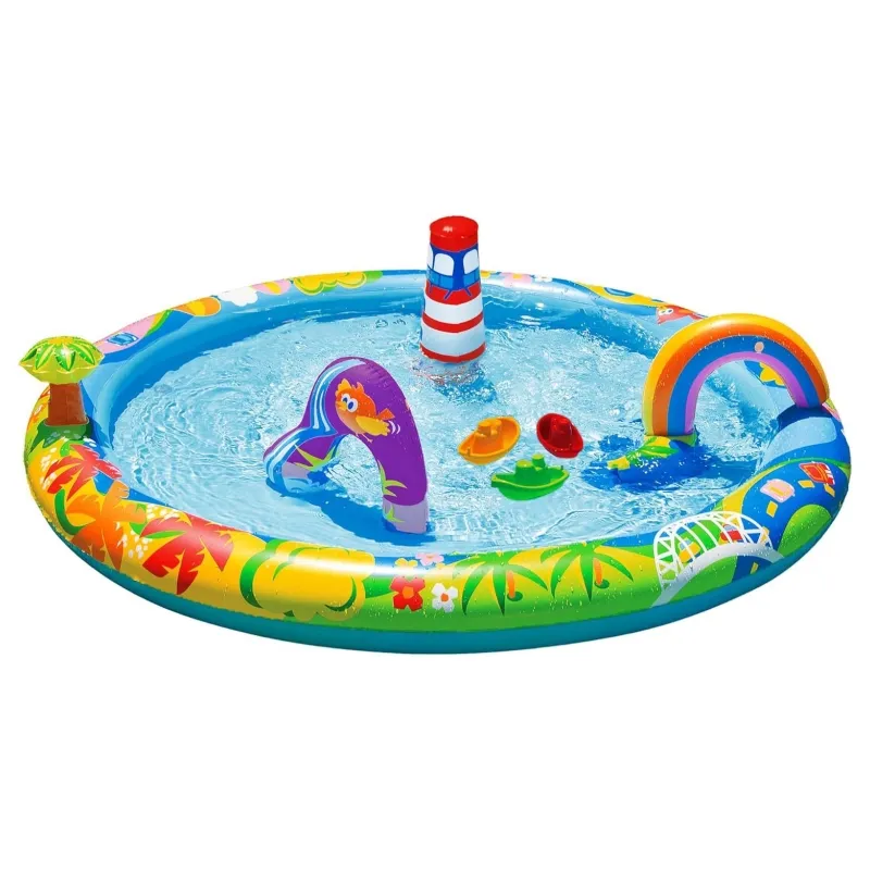 Equipo de juegos acuáticos de verano y juguetes inflables Seahorse Sprinkler Pad Splash Mat para niños